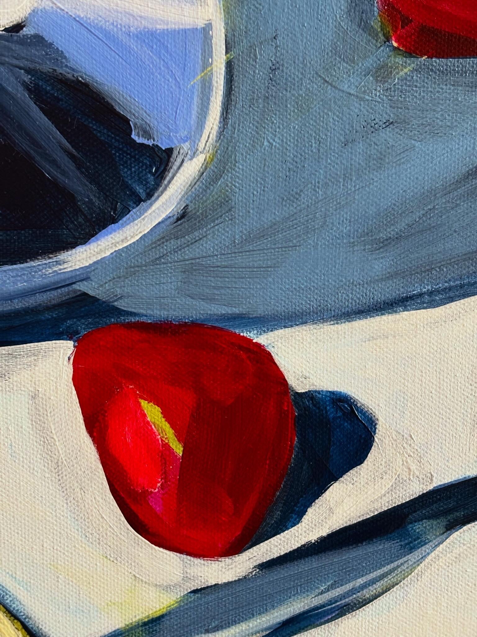 Strawberry Spritzes, 80 x 80 cm