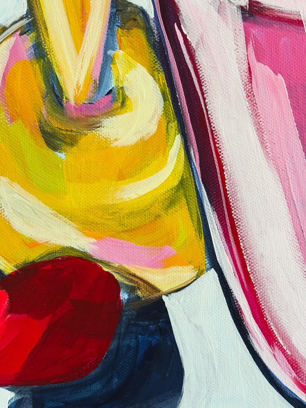 Strawberry Spritzes, 80 x 80 cm