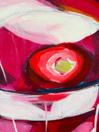 Strawberry Spritzes, 80 x 80 cm