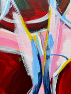 Red Wines Good Vibes, 80 x 80 cm