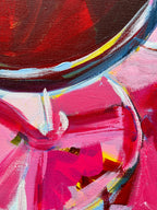 Red Wines Good Vibes, 80 x 80 cm