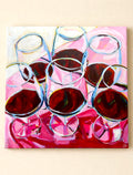 Red Wines Good Vibes, 80 x 80 cm