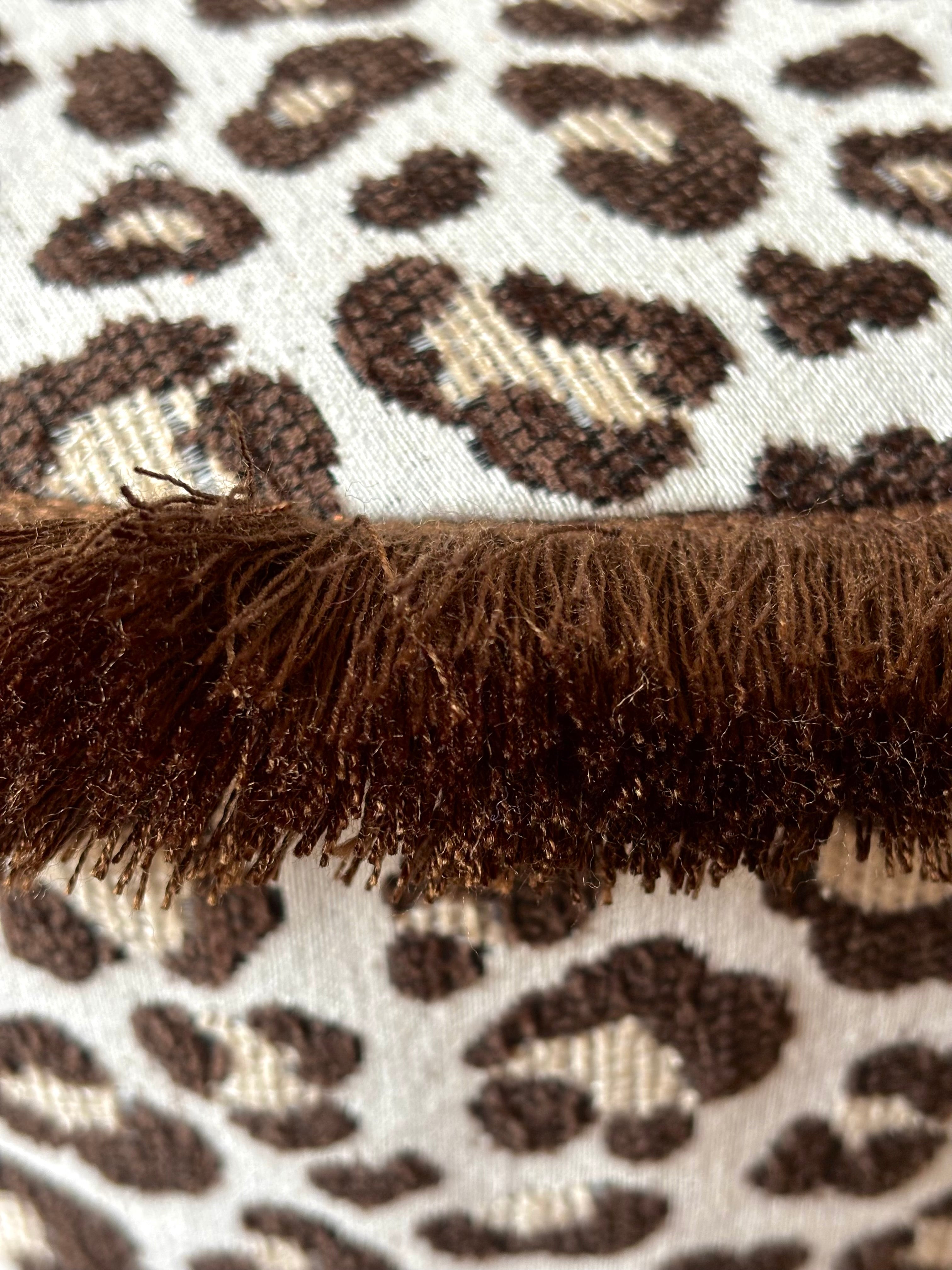 Round Pouf Leopard