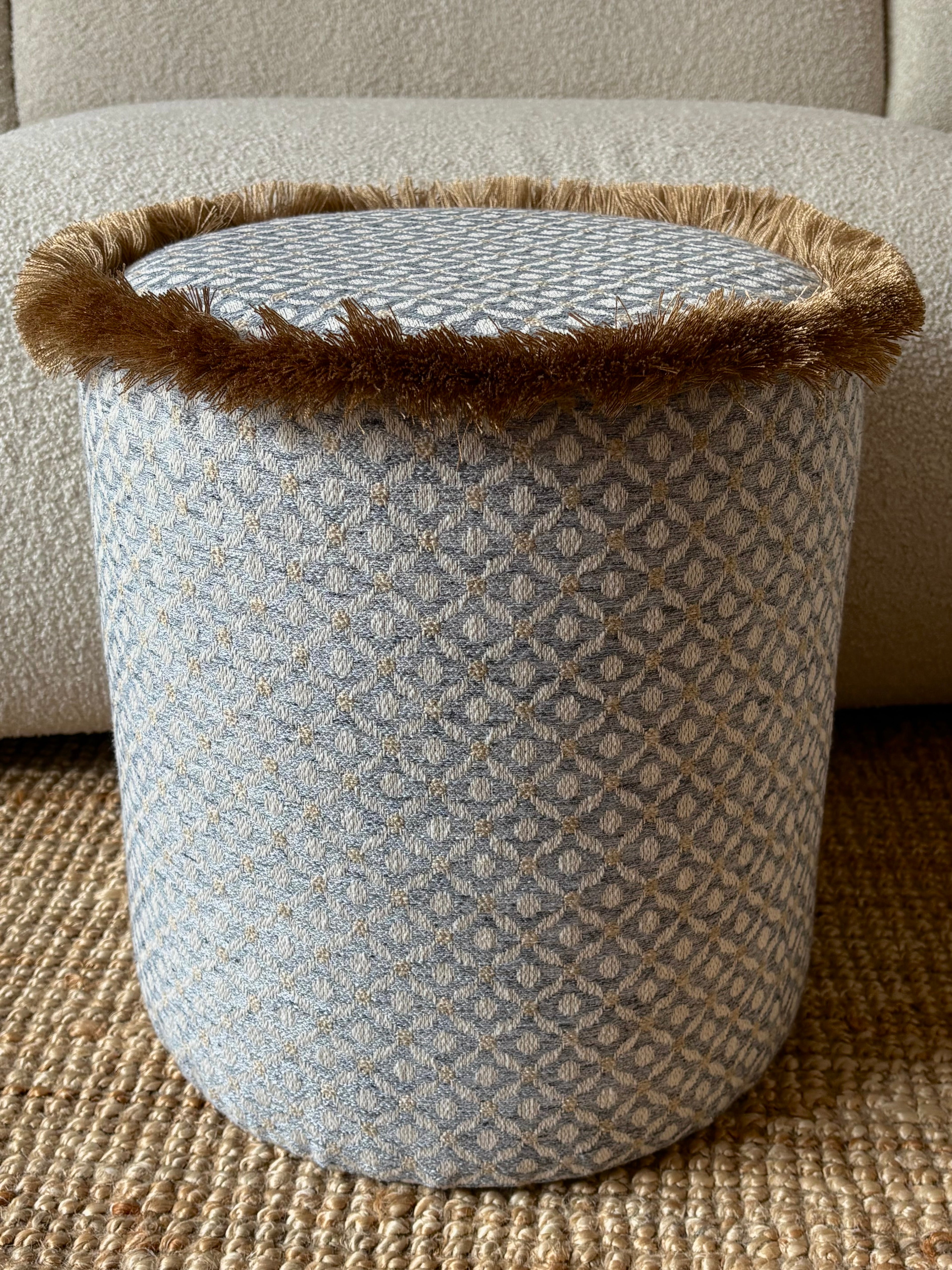 Round Pouf Leopard