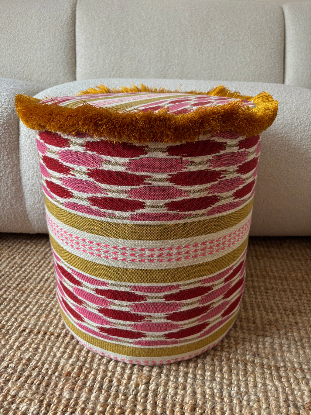 Round Pouf Leopard