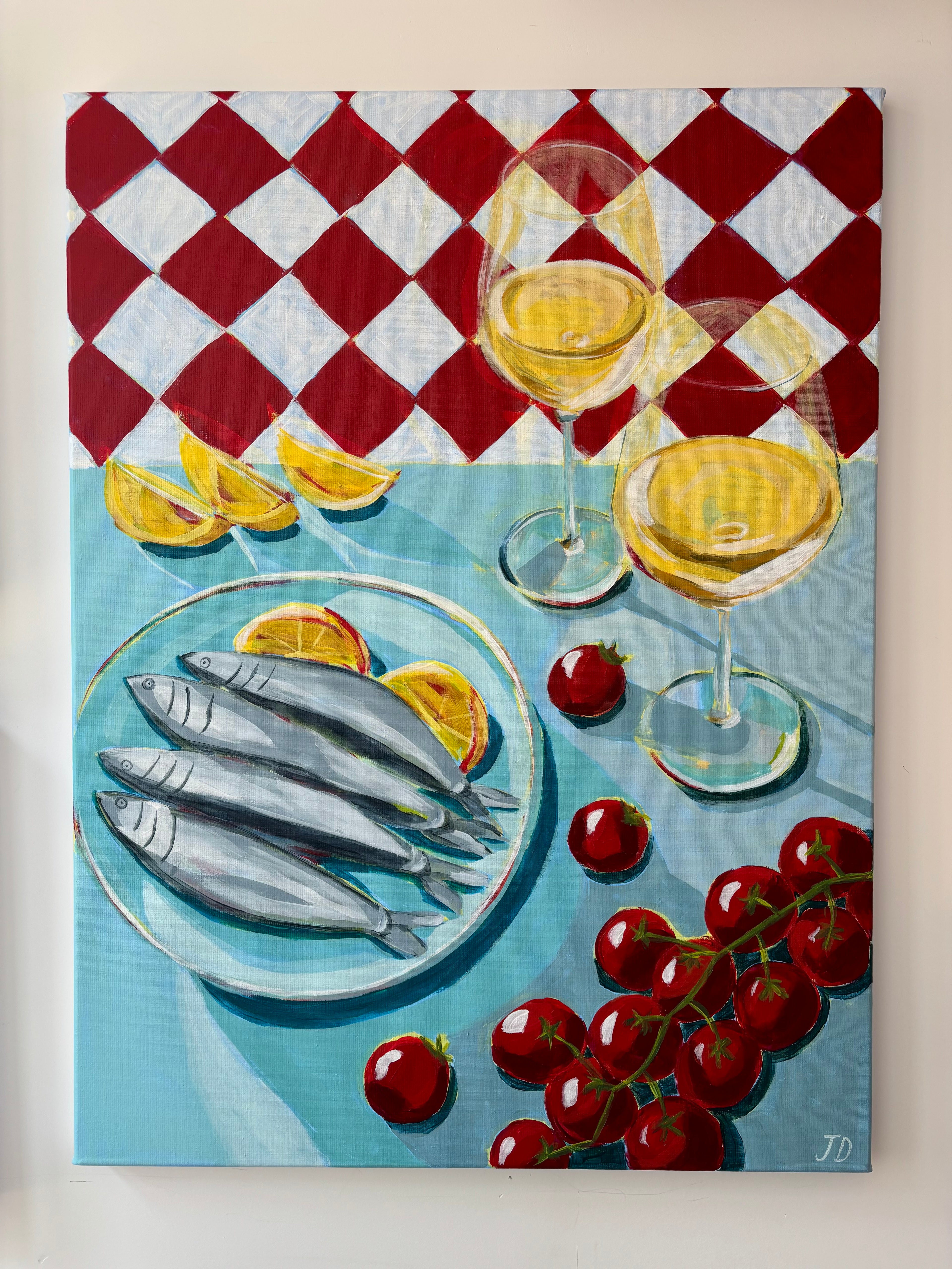 A Table For Two Please, 70 x 60 cm