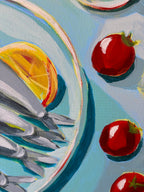 A Table For Two Please, 70 x 60 cm