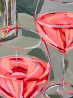 A Peach a Day and a Bottle of Rose, 80 x 100 cm