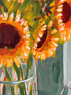 A Peach a Day and a Bottle of Rose, 80 x 100 cm