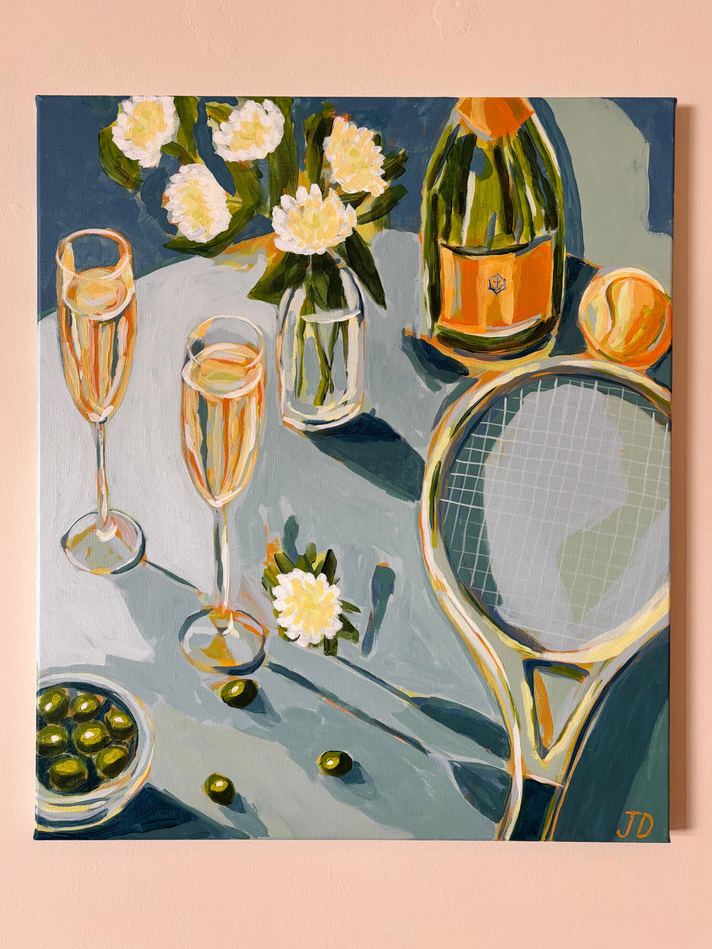 Tennis + Champagne, 60 x 70 cm
