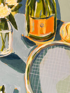Tennis + Champagne, 60 x 70 cm